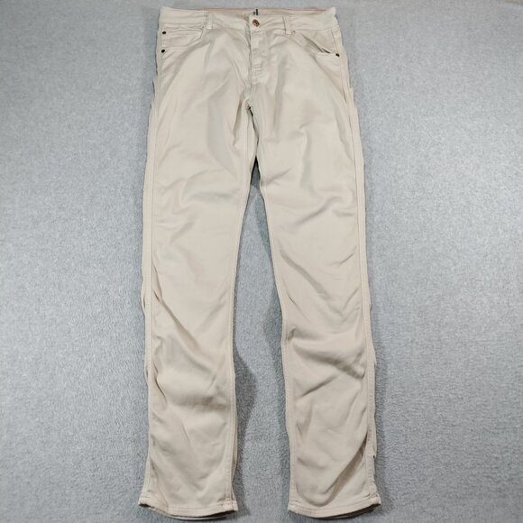 Johnnie-O Pants Mens 34x34 Beige Terry 5-Pocket Stretch - Picture 1 of 12